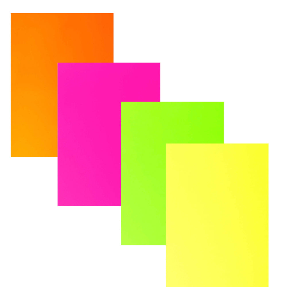 10 Assorted Sheets of A4 Neon Craft Foam - 2mm Thick