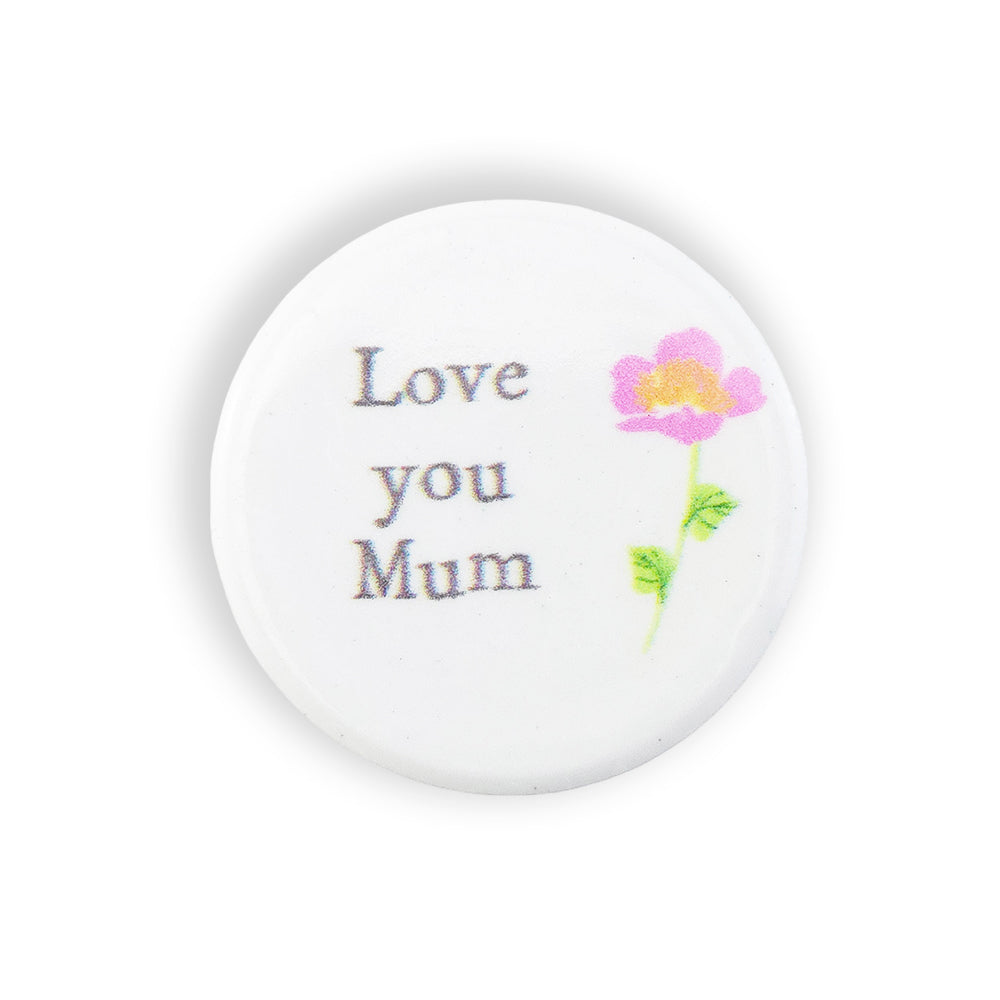 Love You Mum | Floral Ceramic Mini Token | Mini Gift | Cracker Filler