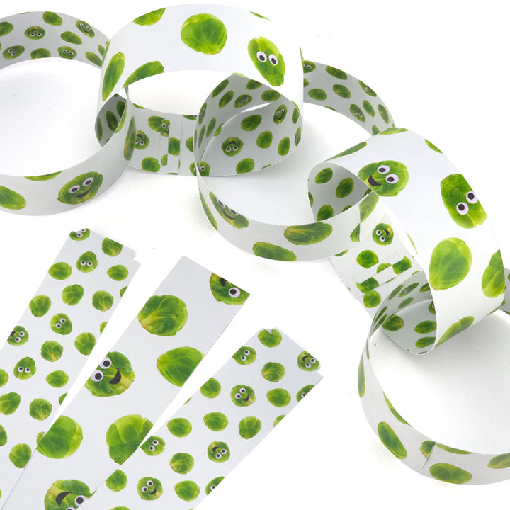 30 Reusable Christmas Paper Chains | Googly Sprouts | No Glue Needed | 2.5m