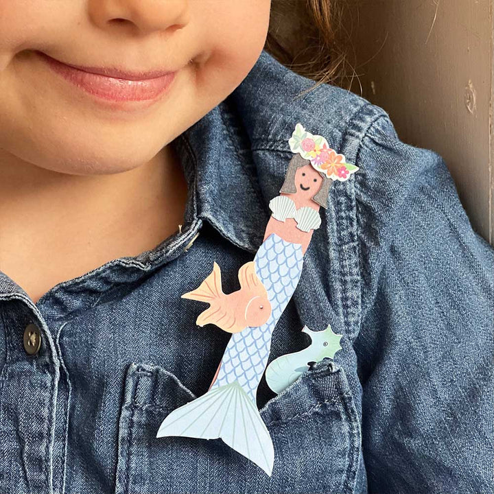 Make Your Own Mermaid Peg Doll | Complete Sustainable Craft Kit for Kids