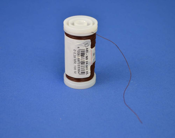 100m Reel Brown Thin Floristry Wire for Crafts - 0.35mm Thick