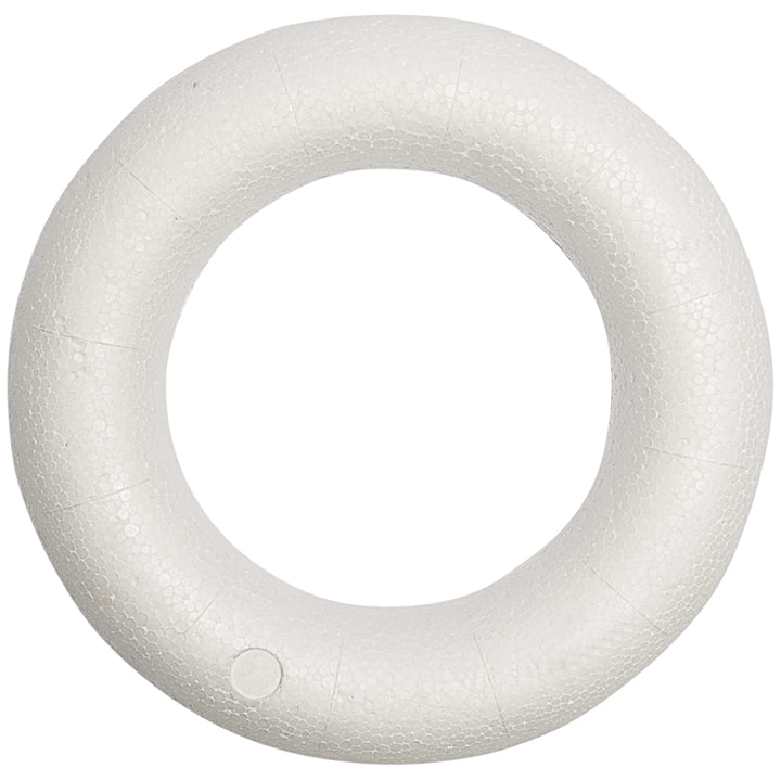 15cm to 30cm | Flat Backed Polystyrene Wreath Base | Half Hoop or Ring