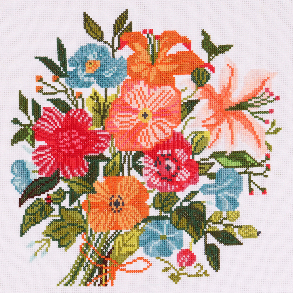 Floral Bouquet | Cross Stitch Kit | 34x38cm