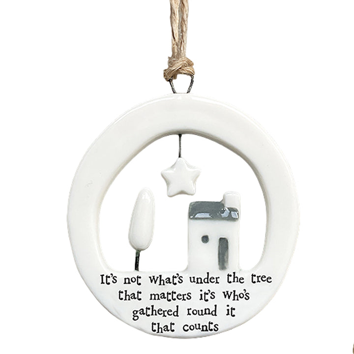 Not What's Under The Tree | Ceramic Ornament | Cracker Filler | Mini Gift