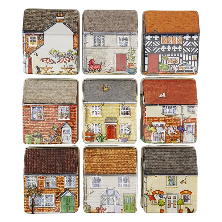 Pretty Little Cottage Tin | Printed Inside & Outside | Mini Gift | Cracker Filler