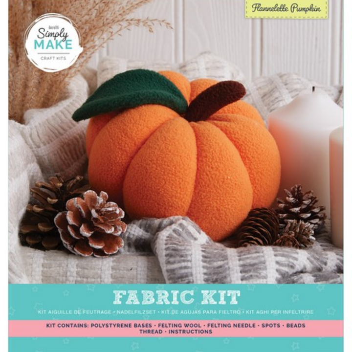 Flannelette Pumpkin | Halloween Sewing Kit | Make Your Own Autumn Crafts