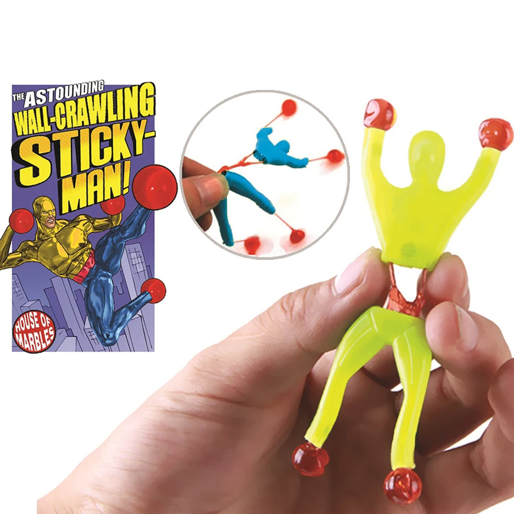 Wall Crawling Sticky Man Toy - Cracker Filler Gift