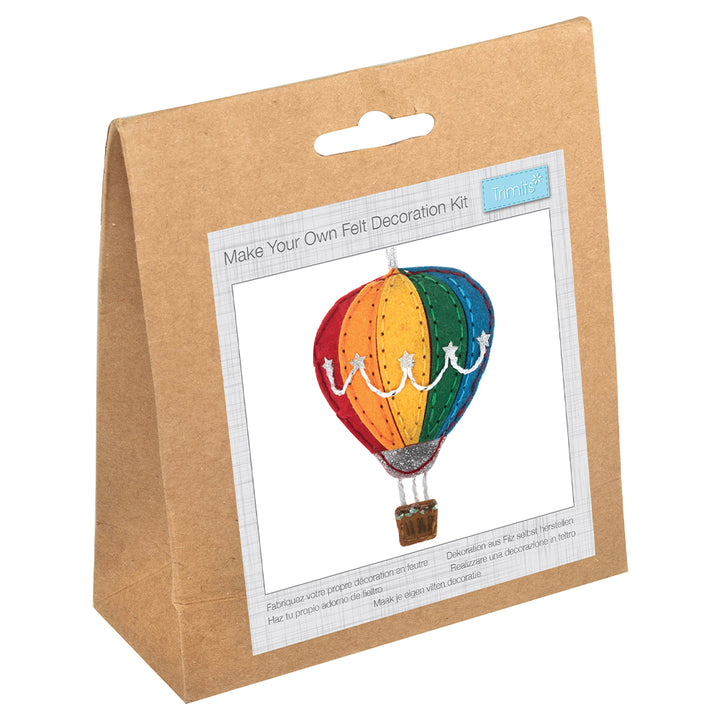Hot Air Balloon Decoration | Mini Felt Sewing Kit | Complete Craft Kit
