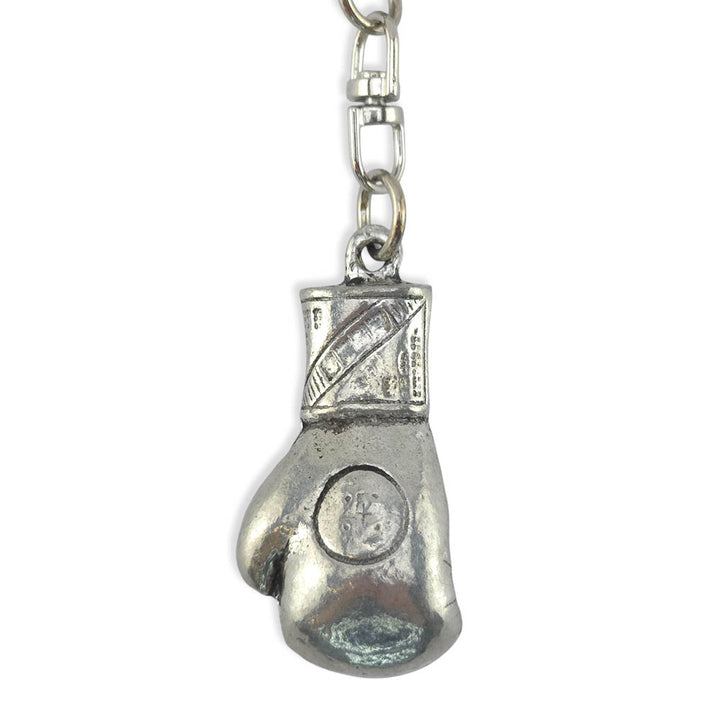 Boxing Glove | Chunky English Pewter 3D Keyring | Little Gift | Cracker Filler