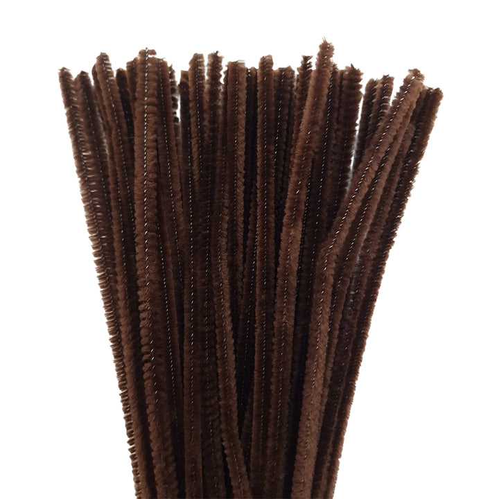 50Pk 6mm Single Colour Packs 30cm Chenille Stems Craft Pipe Cleaners