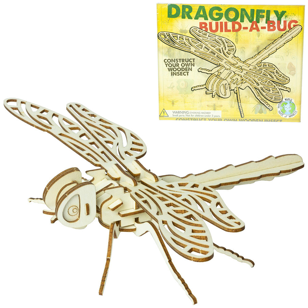 Dragonfly | Wooden Construction Kit for Kids | No Glue | Crafty Gift Idea