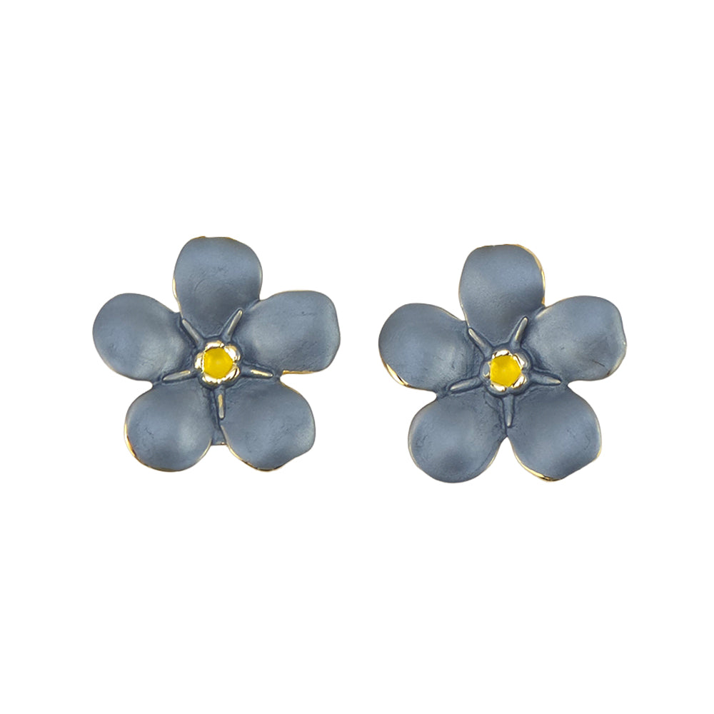 Dainty Forget Me Not | 14k Gold Stud Earrings | Little Gift | Cracker Filler