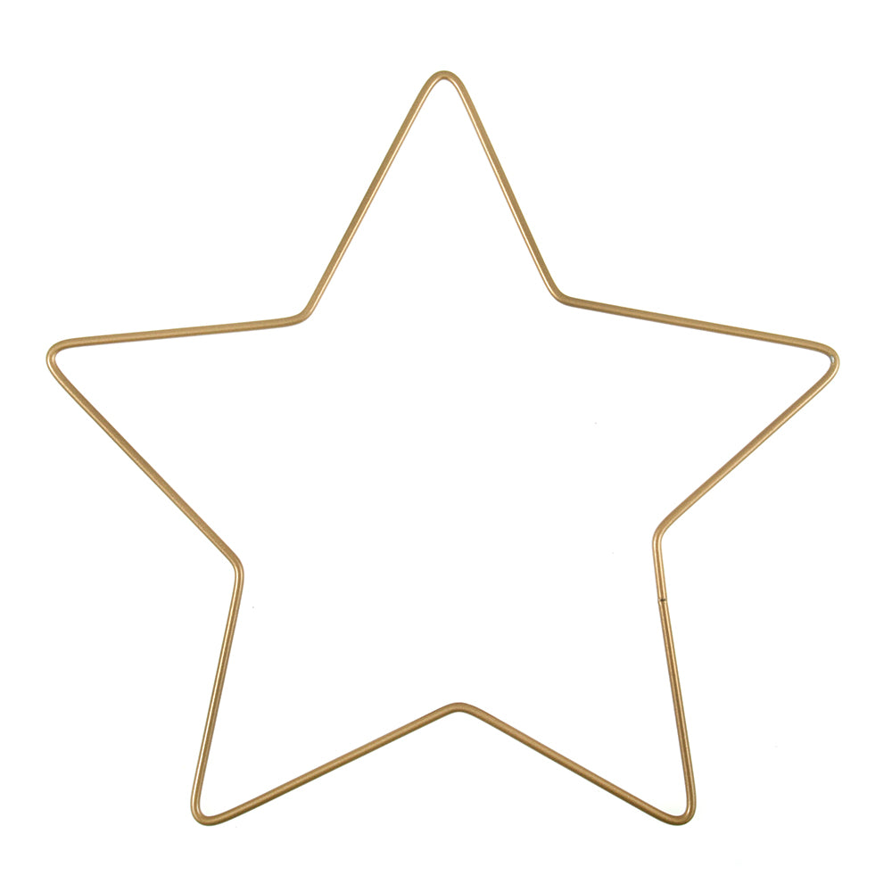 Metal Christmas Star | 20 or 25cm | Gold or Silver | Crafts &amp; Floristry Projects