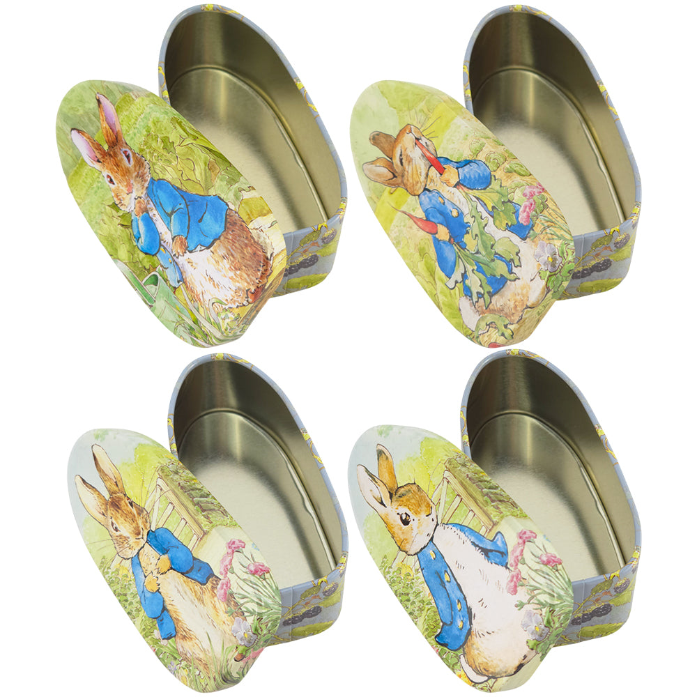 Peter Rabbit | Single Small Fillable Oval Tin | 10.5cm | Easter Gift