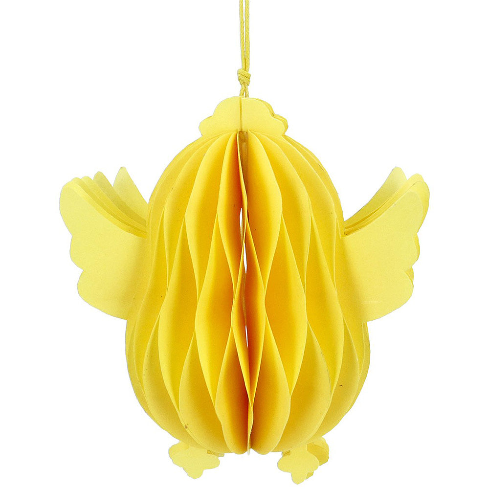 Easter Chick | Honeycomb Hanging Decoration | 12cm Tall | Gisela Graham