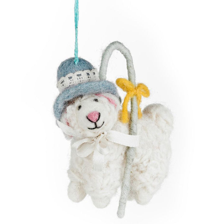 Bo Peep's Sheep | Hanging Easter Tree Decoration | Handmade Fairtrade